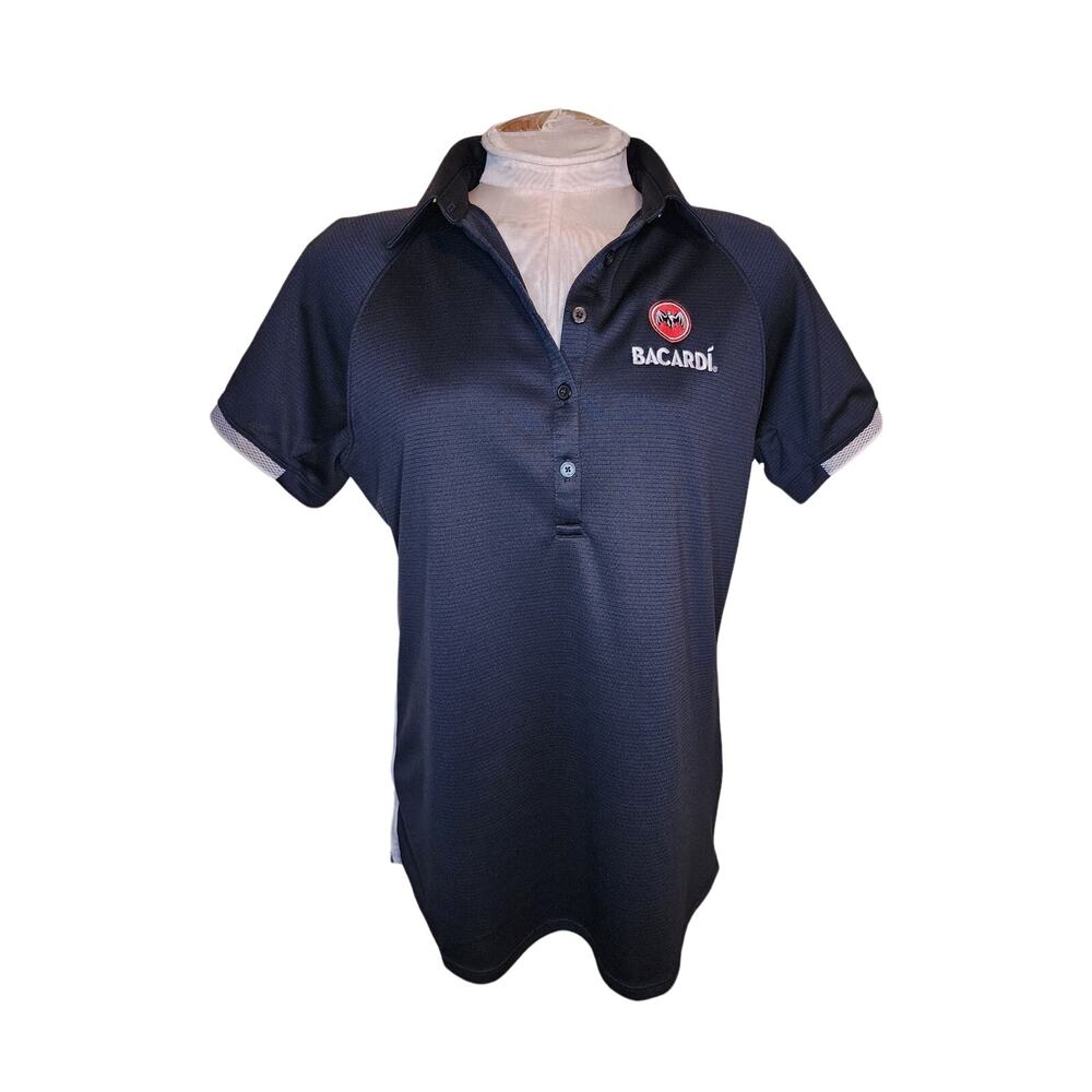 Under Armor Womens Polo Heatgear Athletic Loose Fit Bacardi Logo Shirt M